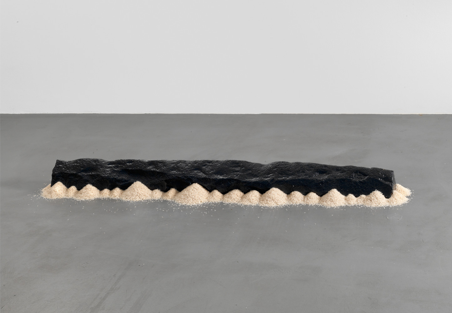Wolfgang Laib, ‘Rice House’, 2008, Indian granite, sooth and sunflower oil, rice