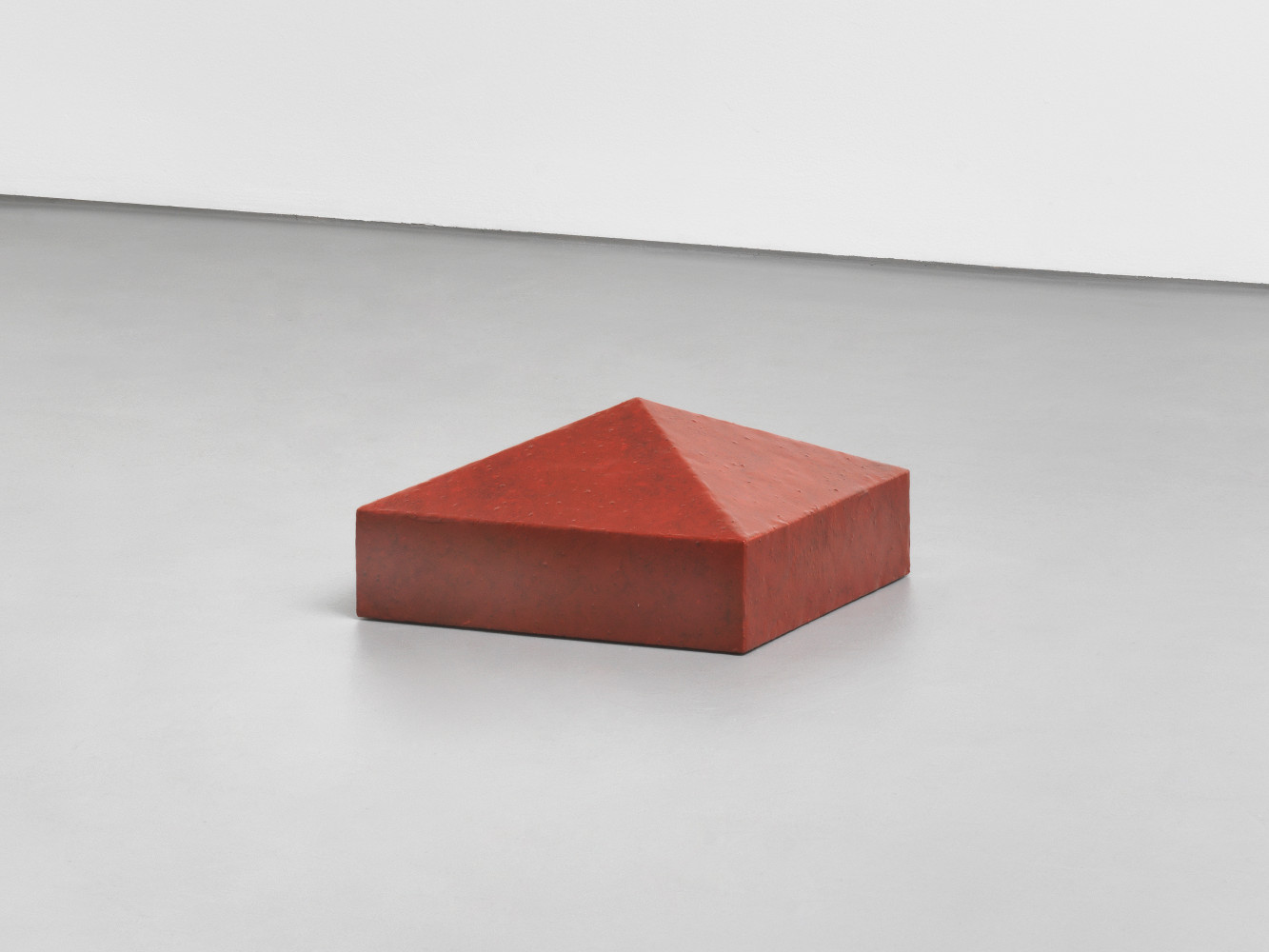 Wolfgang Laib, ‘Rice House’, 2008, Dark red sealing wax on wood, rice