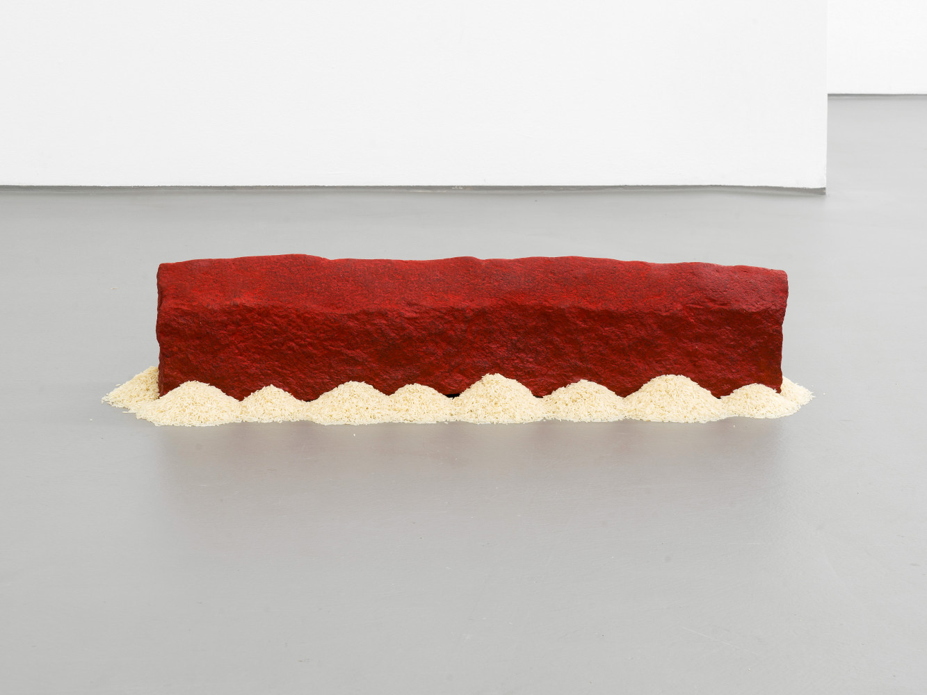 Wolfgang Laib, ‘Rice House’, 2009, Indian granite, red pigment and sunseed oil, rice