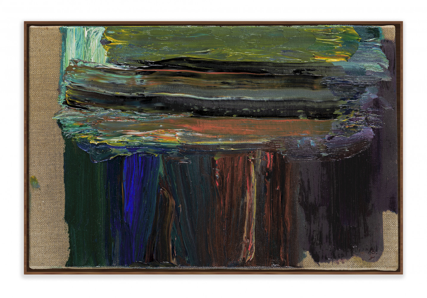 Pedro Cabrita Reis, ‘Landscapes (series VII) #7’, 2020, Öl auf roher Leinwand