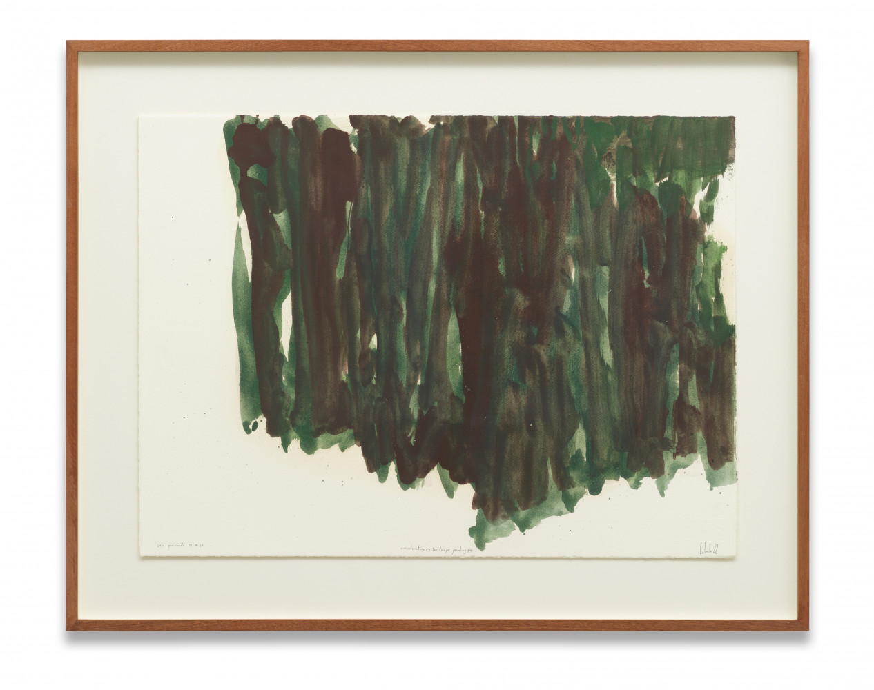 Pedro Cabrita Reis, ‘Considerations on landscape painting #4’, 2022, Öl auf 640g Arches Aquarellpapier
