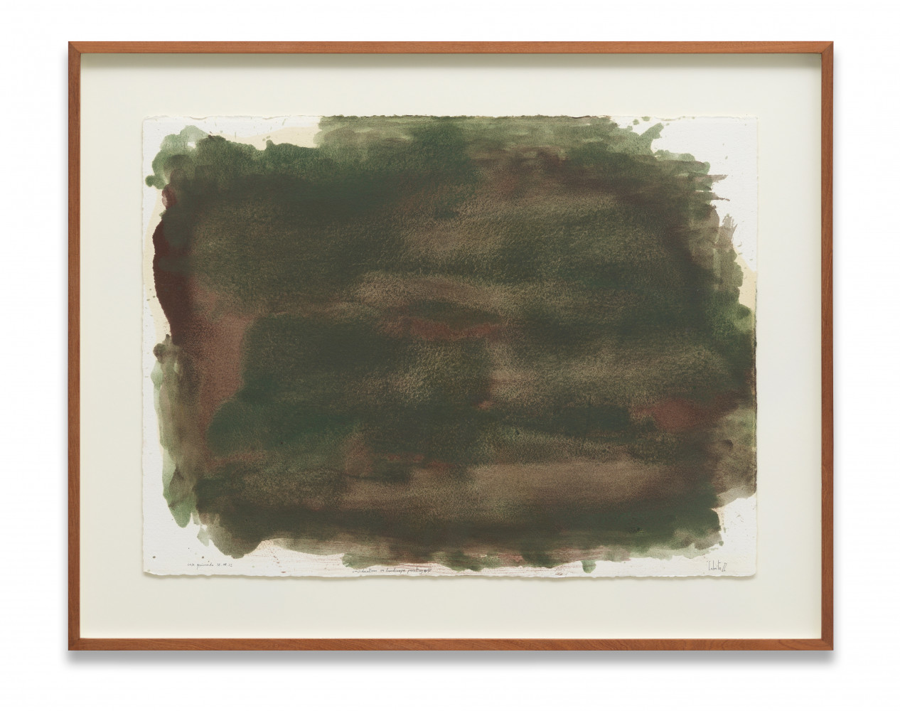 Pedro Cabrita Reis, ‘Considerations on landscape painting #10’, 2022, Öl auf 640g Arches Aquarellpapier