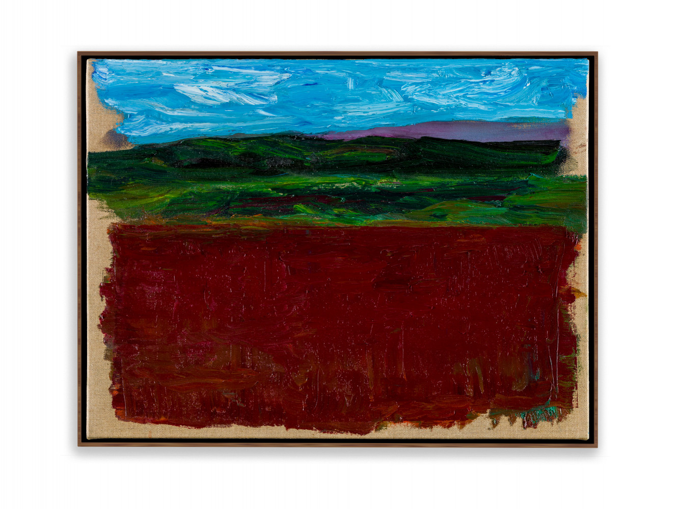 Pedro Cabrita Reis, ‘Landscapes (series XI) #2’, 2020, Öl auf roher Leinwand