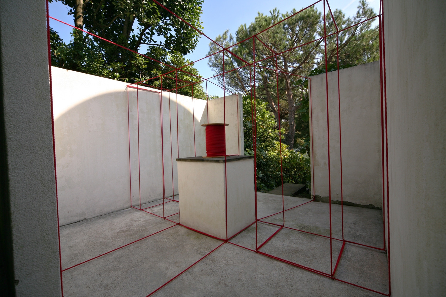 Alex Dorici, ‘Installation Rope. 407 metri’, 2014, red rope