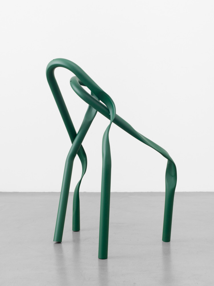 Bettina Pousttchi, ‘Arnold’, 2018, tree protection barriers, powdercoated