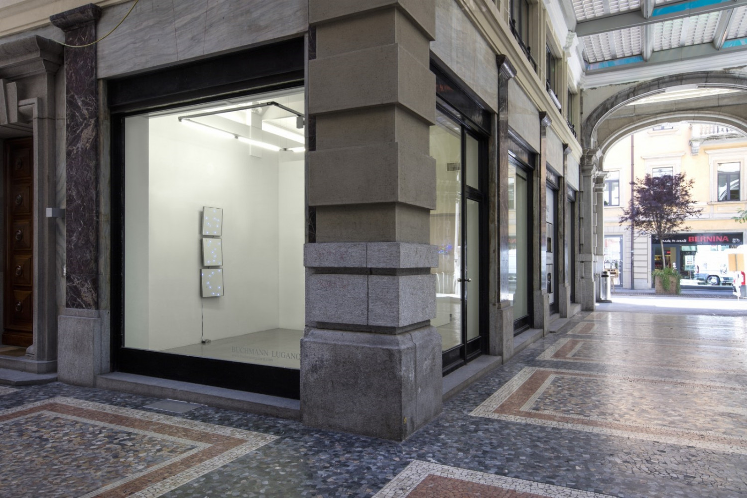 Tatsuo Miyajima, Installationsansicht, Buchmann Lugano, 2017
