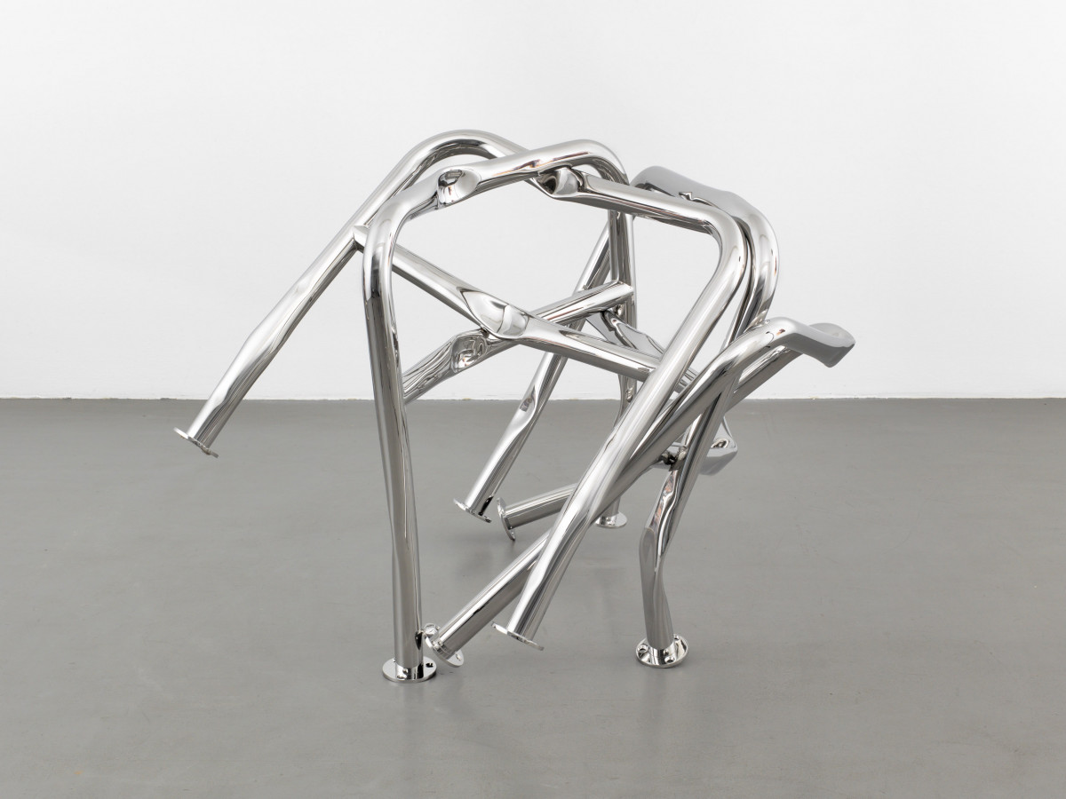 Bettina Pousttchi, ‘Felix’, 2018, Bike staple polished stainless steel
