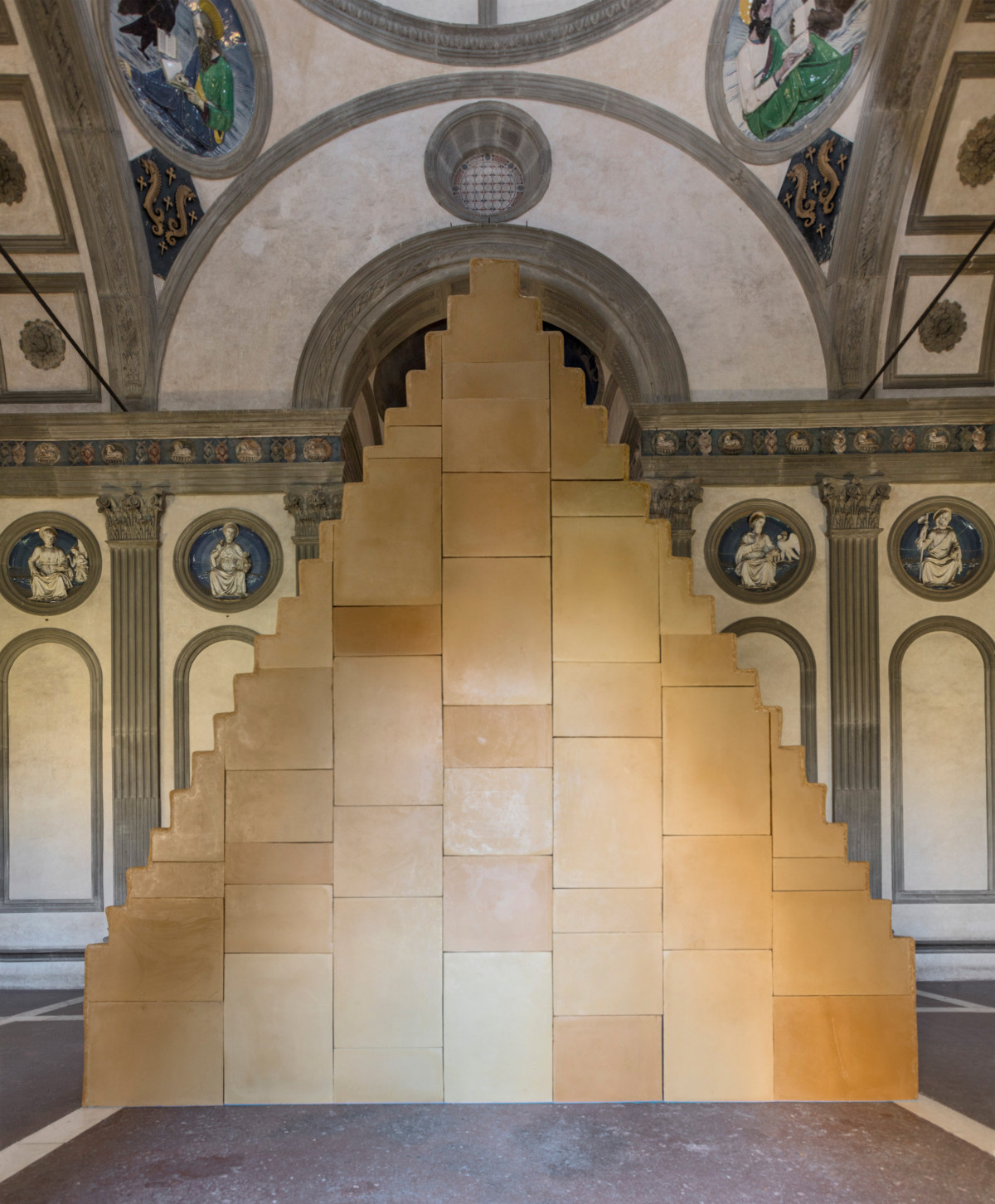 Wolfgang Laib, ‘Without Beginning and Without End
, Cappella Pazzi, Complesso Monumentale di Santa Croce, Florence’, 2019, Beeswax