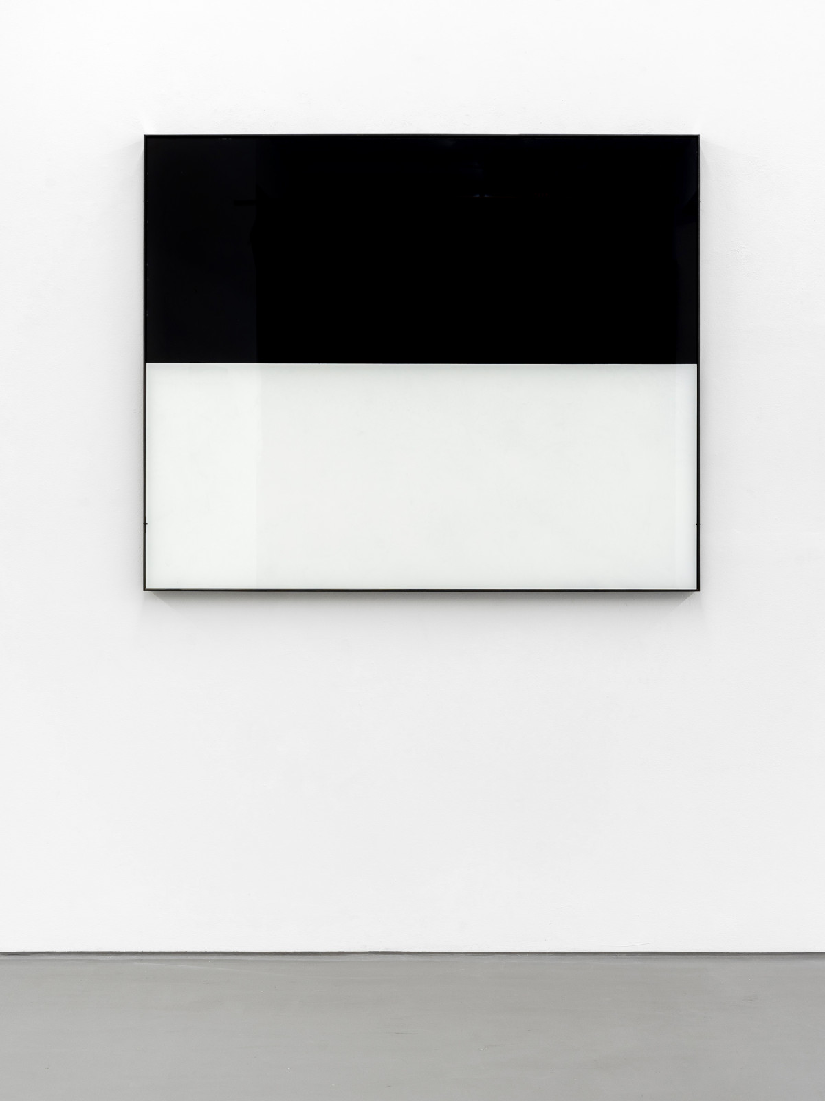 Alberto Garutti, ‘Orizzonte’, 1987-2015, Glass, enamel, iron frame
