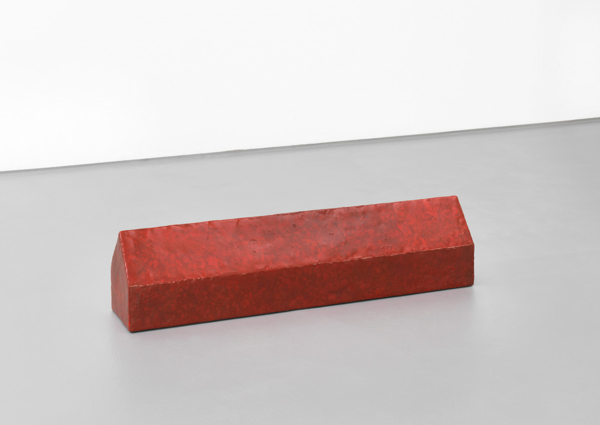 Wolfgang Laib, ‘Rice House’, 2008, Dark red sealing wax on wood, rice