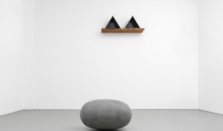 Installation view Wolfgang Laib in the Buchmann Galerie 2022