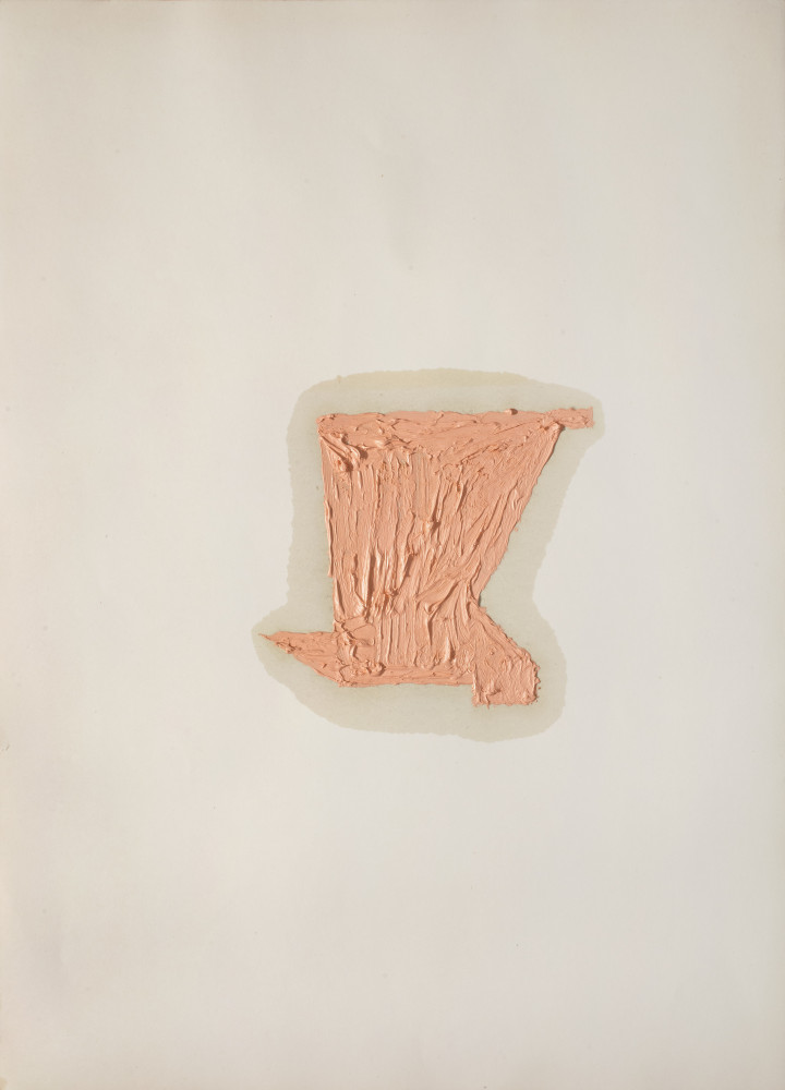 Alberto Garutti, ‘Pittura rosa tra piccoli oggetti’, 1995–2009, oil on cardboard