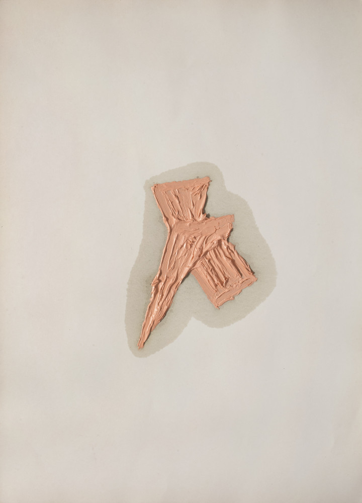 Alberto Garutti, ‘Pittura rosa tra piccoli oggetti’, 1995–2009, oil on cardboard