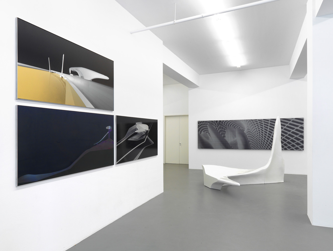 Zaha Hadid, Installation view, Buchmann Galerie, 2012