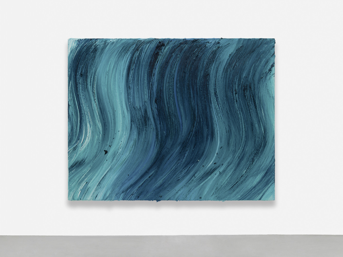 Jason Martin, ‘Untitled (Caribbean blue / Heliogen green)’, 2020, Oil on aluminium