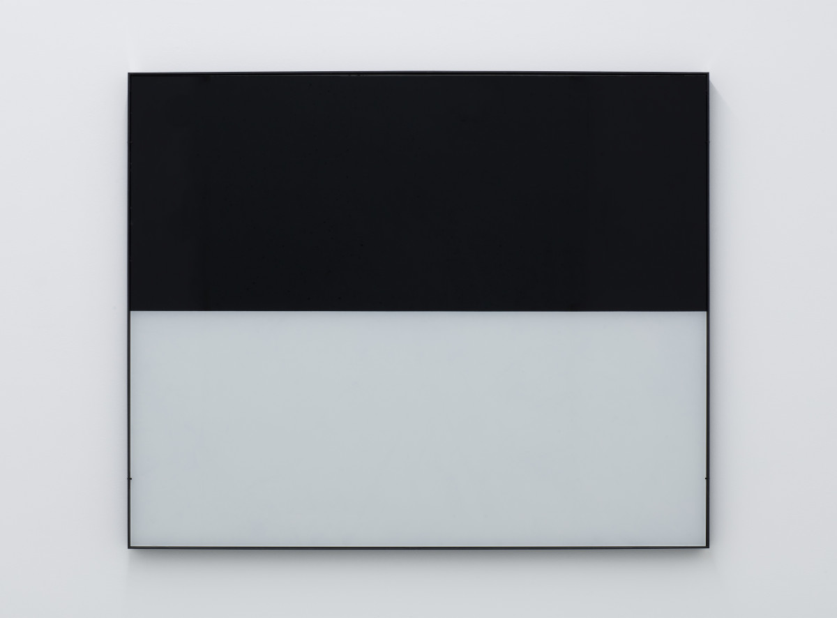 Alberto Garutti, ‘Orizzonte’, 1987-2015,  glass, enamel, iron