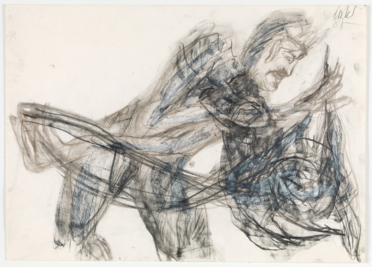 Martin Disler, ‘Untitled’, 1988, Graphite and chalk on paper
