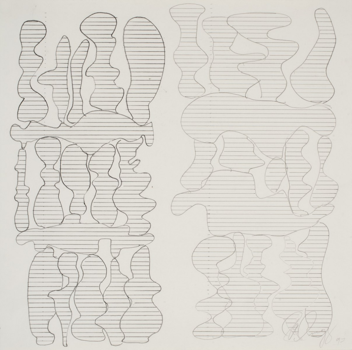 Tony Cragg, ‘Untitled, Nr.1578’, 1997, pencil on paper 