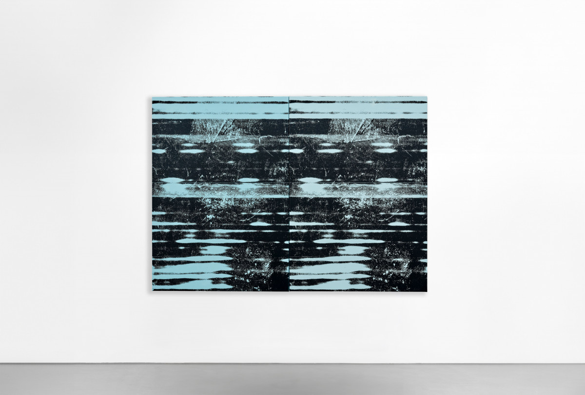 ‘Horizons (Day 7)’, 2024, Acrylic on canvas, diptych