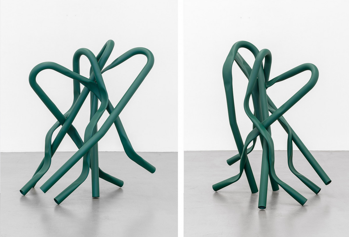 Bettina Pousttchi, ‘David’, 2019, Tree protection barriers, stainless steel