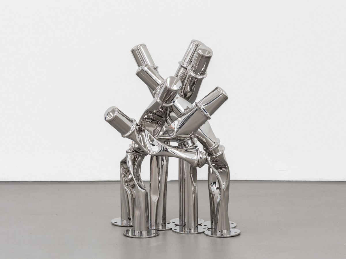 Bettina Pousttchi, ‘Untitled’, 2024, Street bollards stainless steel
