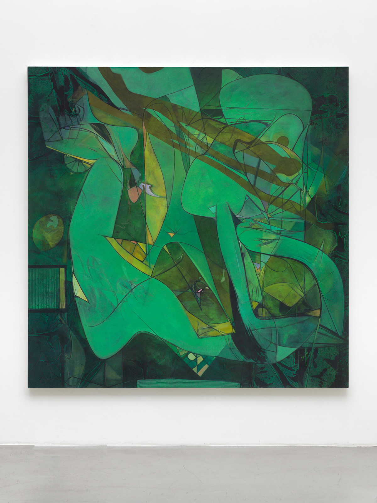 Sean Dawson, ‘Pale Green Ghosts (after JG & dK)’, 2016, Oil and charcoal on canvas