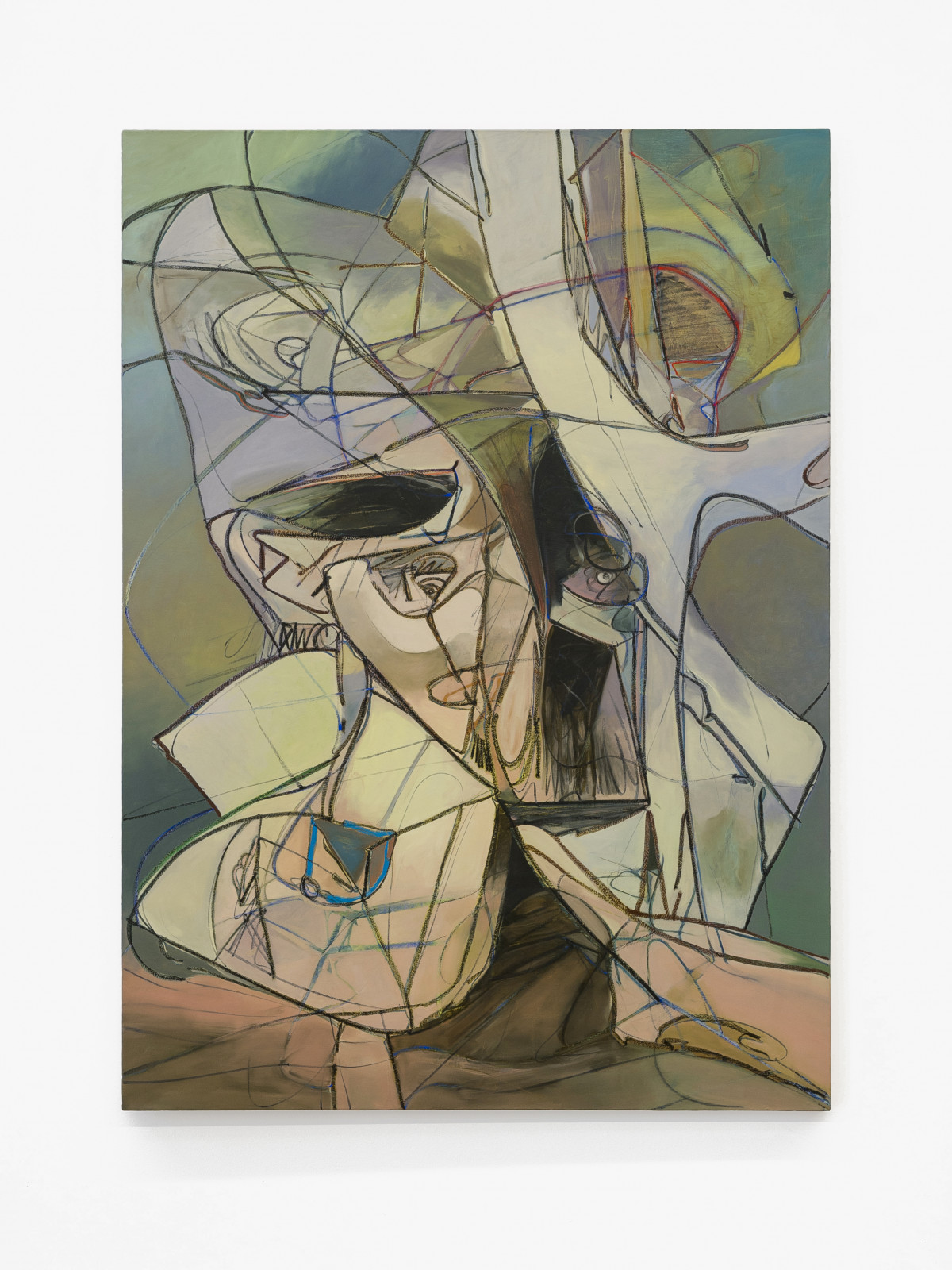 Sean Dawson, ‘Sketch For The Hunter’, 2017, Acrylic, oil pastel and oil on canvas